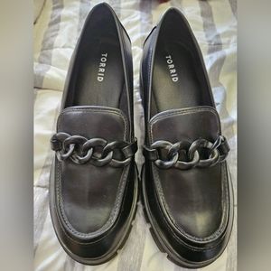 Torrid black chunky loafers